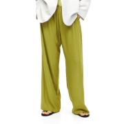 Wide-leg Pleated Pants resmi