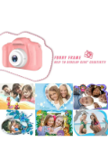 Torima Pembe Renk Mini 1080p Hd Çocuk Kamera Dijital Fotoğraf Makinesi 2.0 Inç Ekran resmi