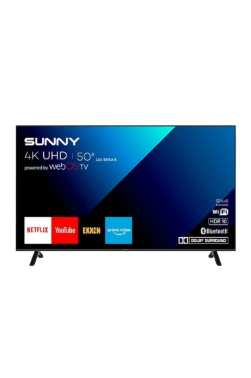 Sunny SN50FMN242 50" 127 Ekran Uydu Alıcılı 4K Ultra HD Smart LED TV resmi